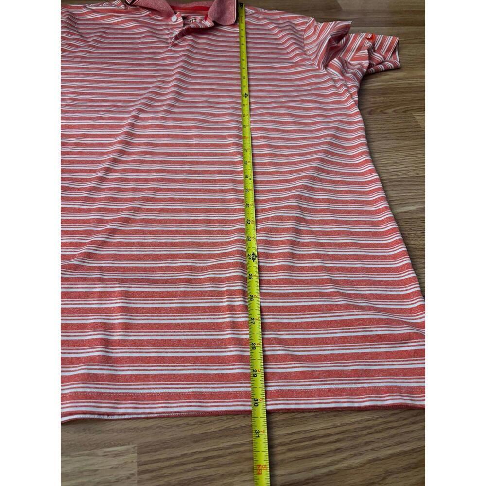 Nike Dri-Fit Red & White Stripe Polo Golf Shirt Size XL - Picture 4 of 6